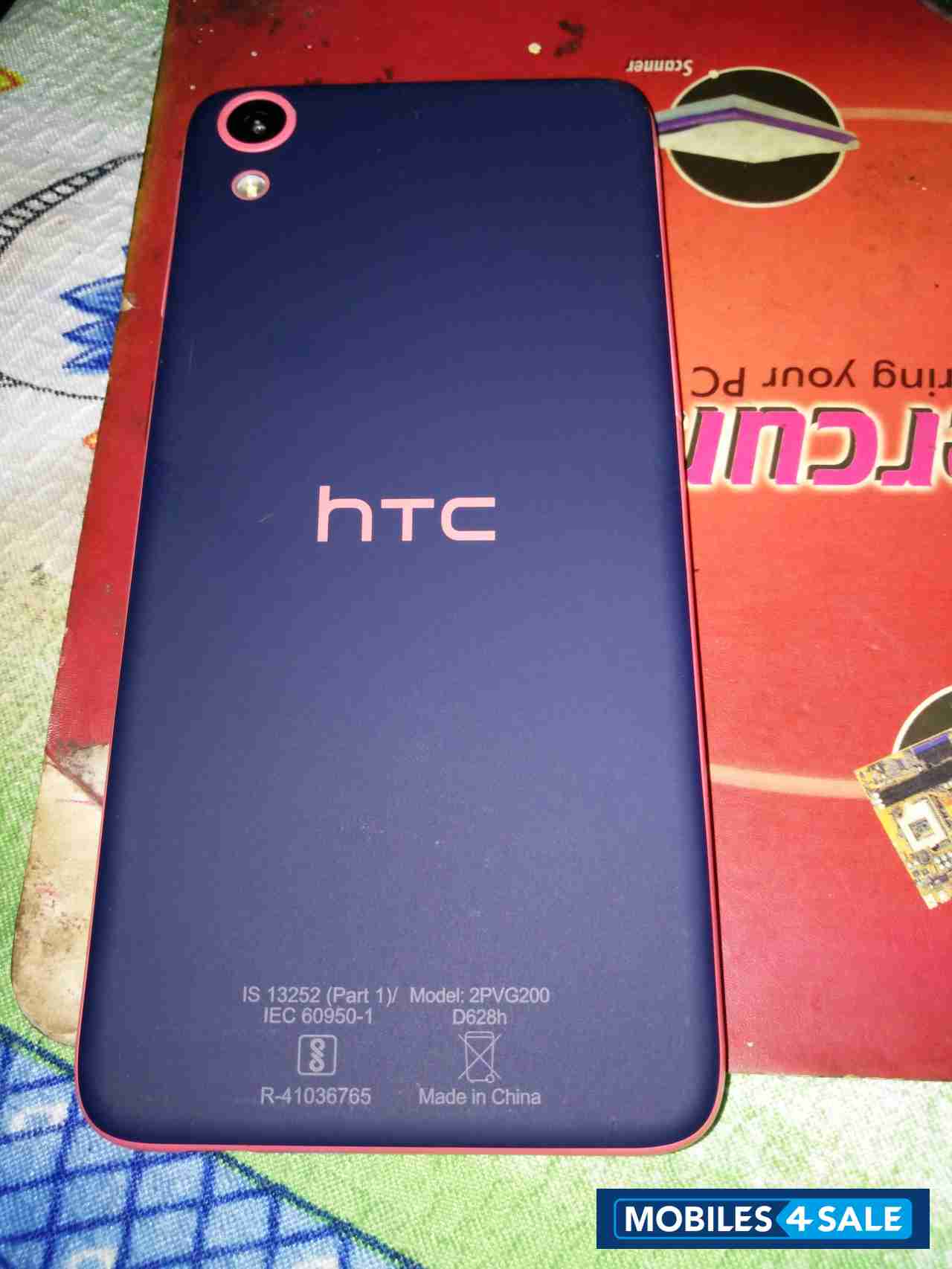 Black With Red Orange HTC Desire 828 Dual SIM