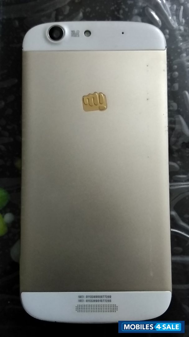 White Micromax Canvas Gold A300