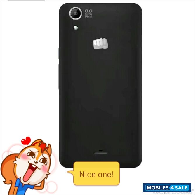 Black Micromax  Canvas selfie q345