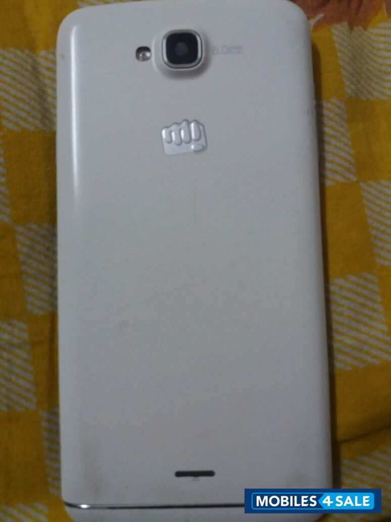 White Micromax Canvas L A108