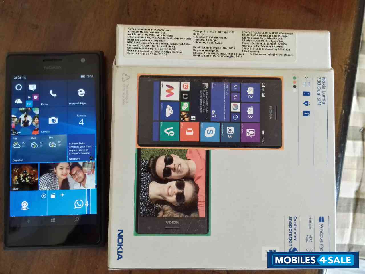 Grey Nokia Lumia 730