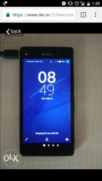 Black Sony Xperia M4 Aqua