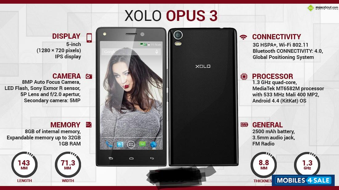 Black Xolo Opus 3