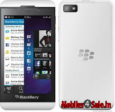 White BlackBerry Z10