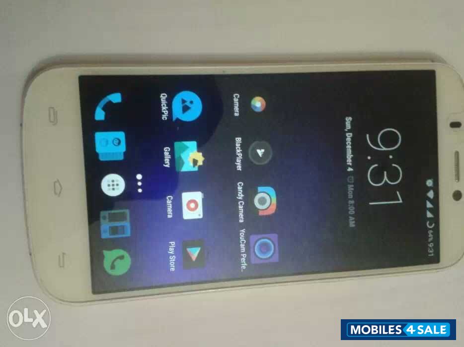 White-gold Micromax Canvas Gold A300