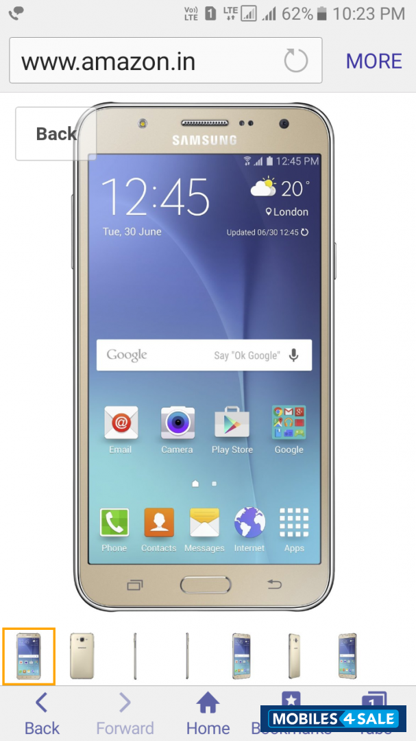 Golden Samsung 4G LTE Smartphone