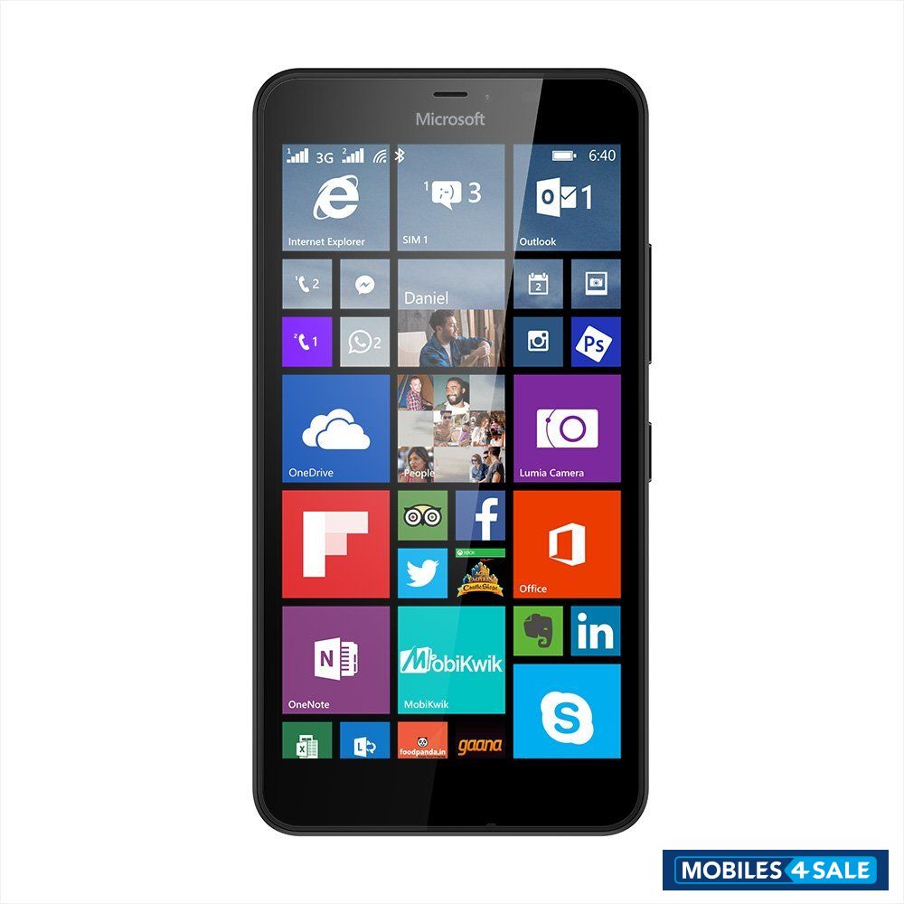 Black Microsoft Lumia 640 XL Dual SIM