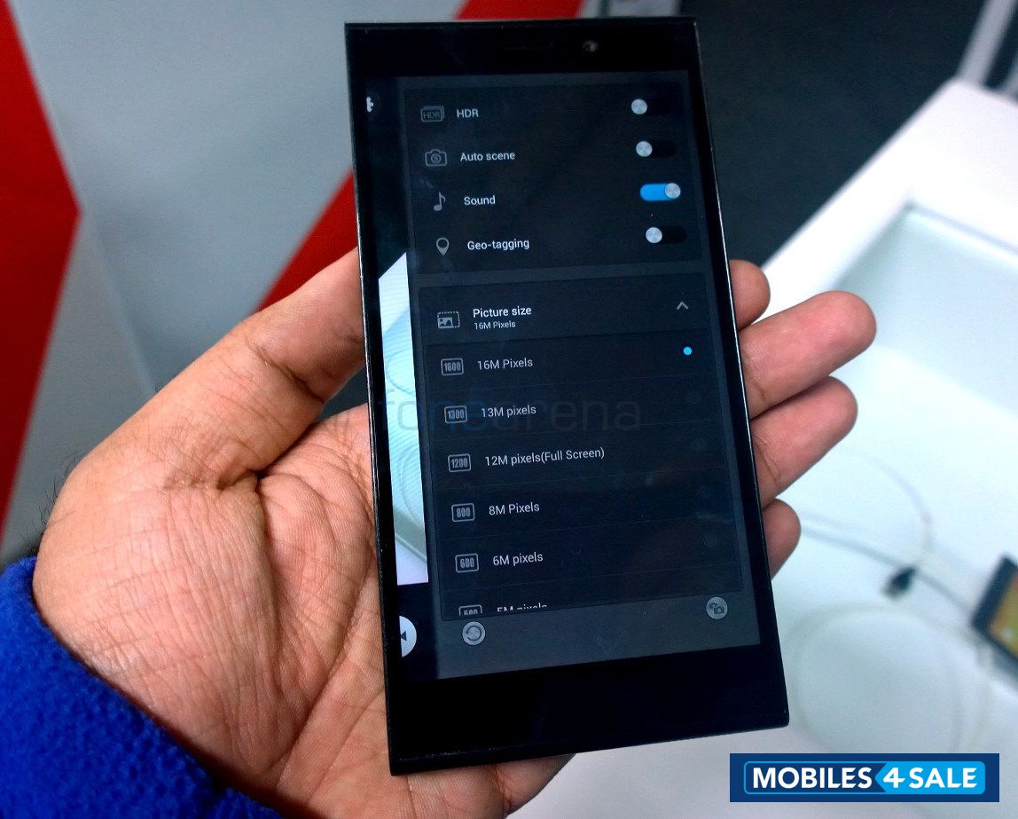 Matte Black Gionee Elife E7