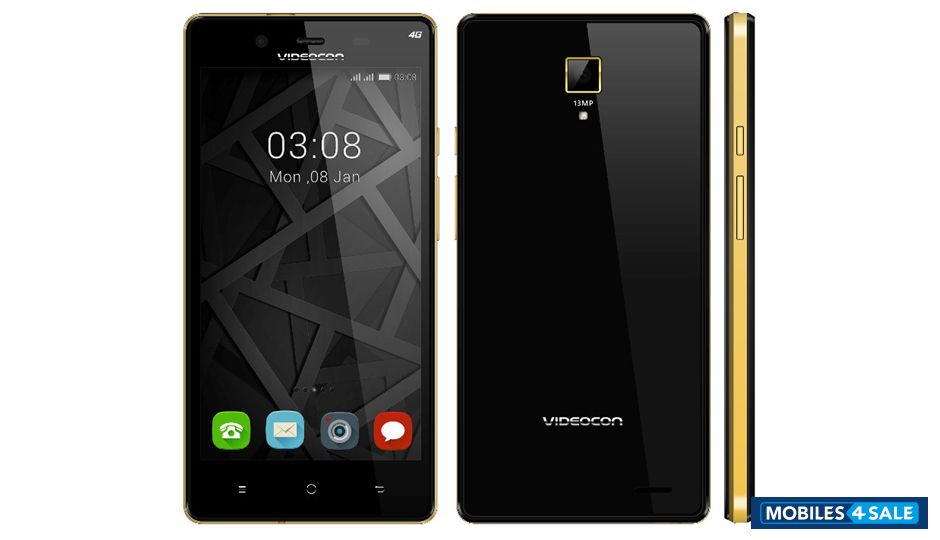 Black With Gold Videocon