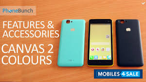 Black,yellow,blue Micromax Canvas 2 Colors A120