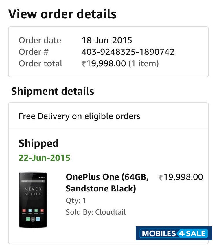 Sandstone Black OnePlus One