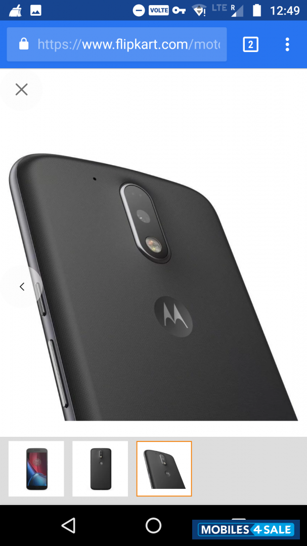 Black Motorola Moto G4 Plus