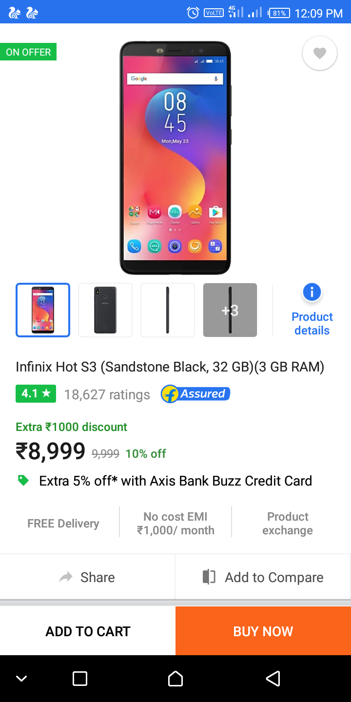 Infinix  Hot s3