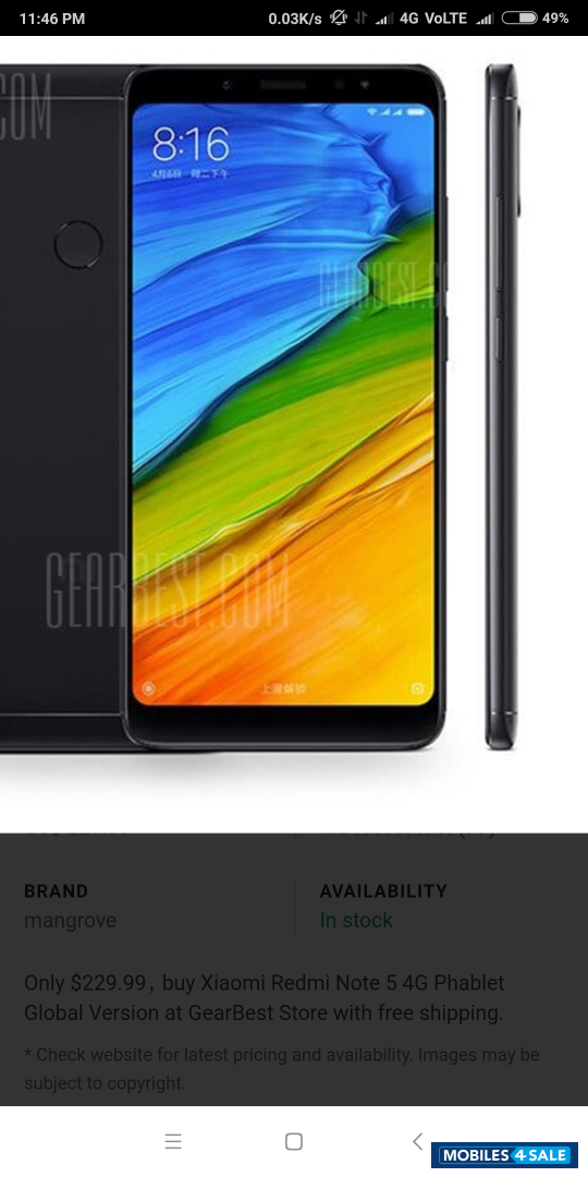 Xiaomi  Redmi note 5