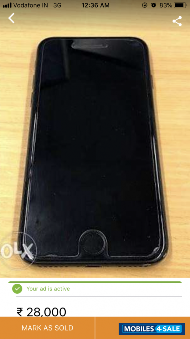 Matt Black Apple  Iphone 7