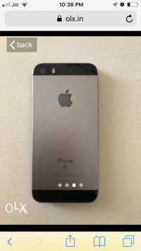 Space Grey Apple  Iphone SE