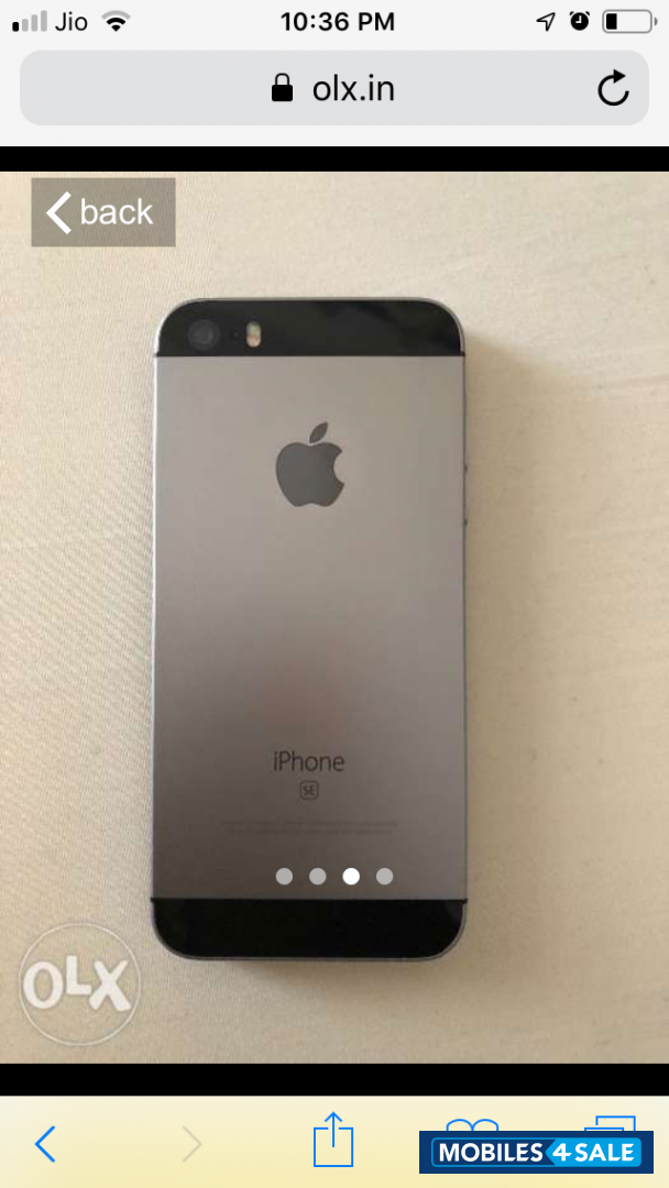 Space Grey Apple  Iphone SE