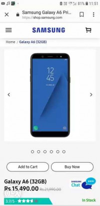 Samsung  Galaxy j6