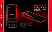 Red Nokia XpressMusic 5310