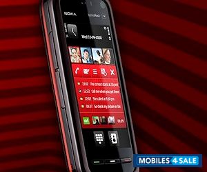 Black And Red Nokia XpressMusic 5800