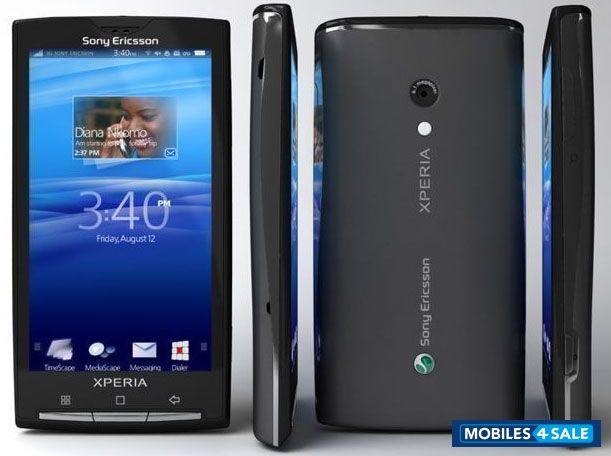 Black Sony Ericsson Xperia X10