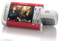 Red & White Nokia XpressMusic 5300