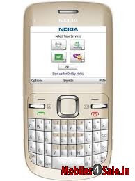 White And Golden Nokia C3