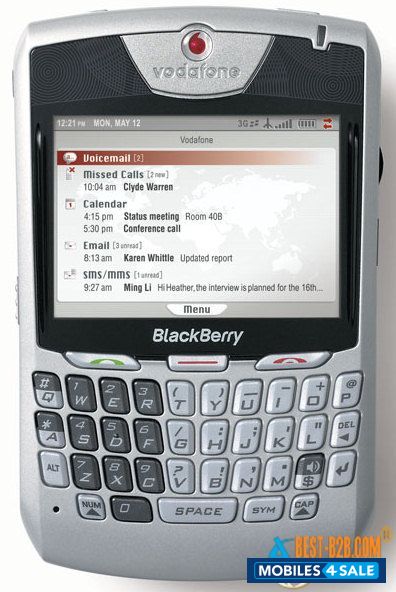 Silver BlackBerry 8700