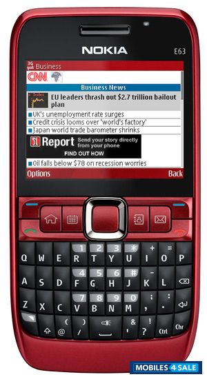 Red Nokia E63