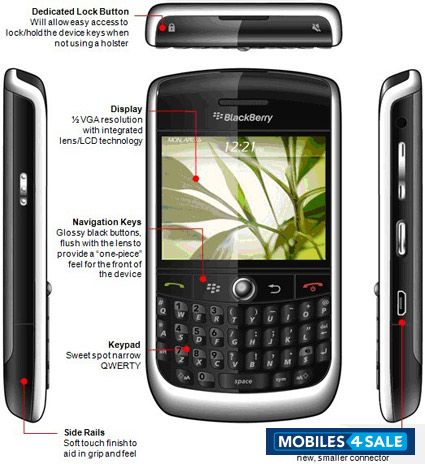 Black BlackBerry Curve 8900