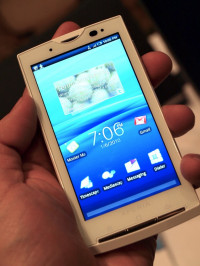 White Sony Ericsson Xperia X10