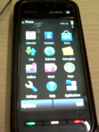 Black Nokia XpressMusic 5800