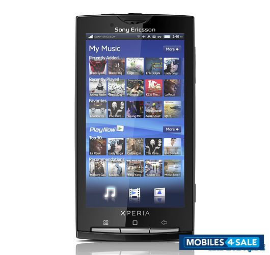 Black Sony Ericsson Xperia X10