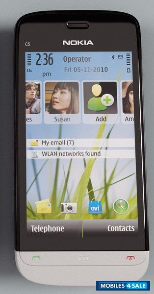 Black Nokia C-series C5-O3 Touch