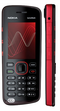 Red Nokia XpressMusic 5220