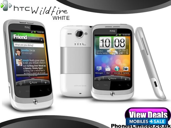 White HTC Wildfire