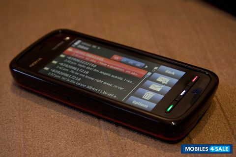 Black + Red Nokia XpressMusic 5800