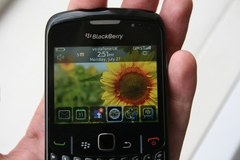 Black BlackBerry Curve 8520