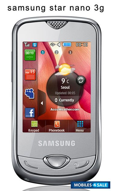 Silver Samsung  GT-S3370 Star nano