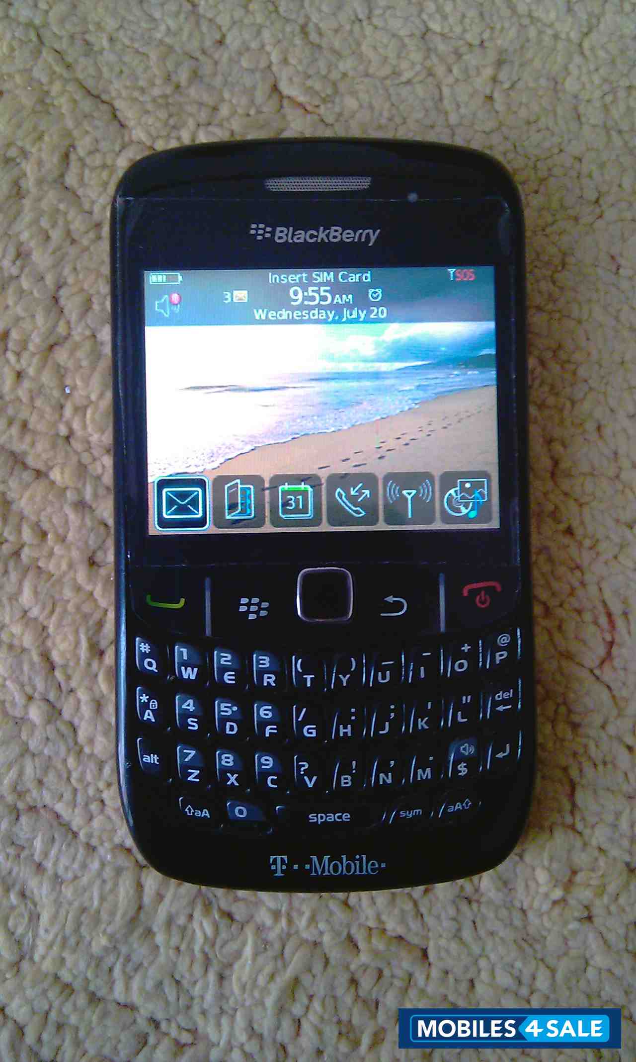 Black BlackBerry Curve 8520