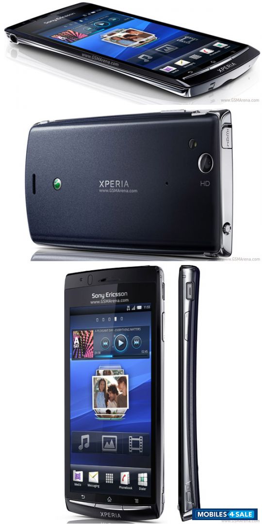 Black N Lite Blue Sony Ericsson Xperia arc