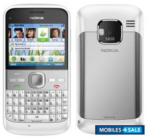 Chalk White Nokia E-series E5