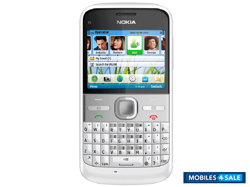 Chalk White Nokia E-series E5