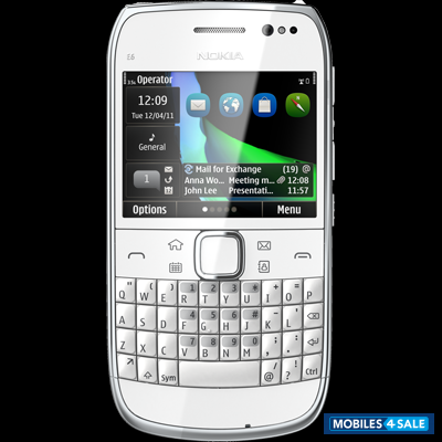 White Nokia E-series E-6