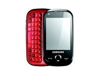 Black With Red Keypad Samsung Corby