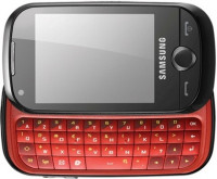 Black With Red Keypad Samsung Corby