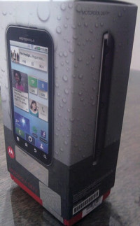 Black Motorola Defy