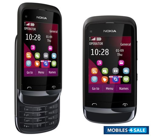 Black Nokia C-series C2-02