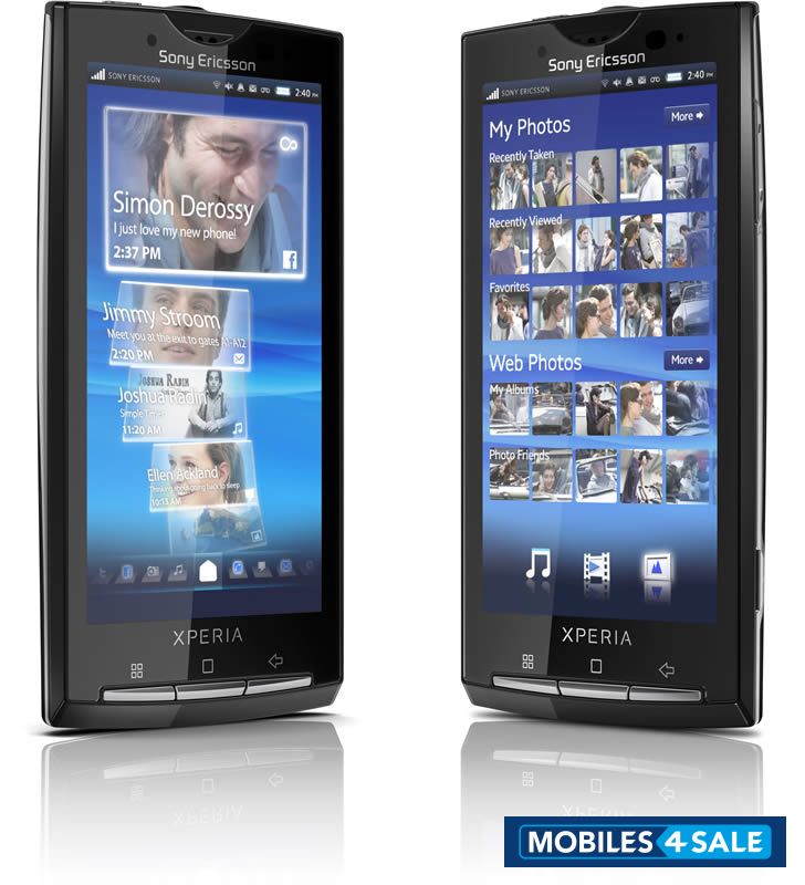 Black Sony Ericsson Xperia X10