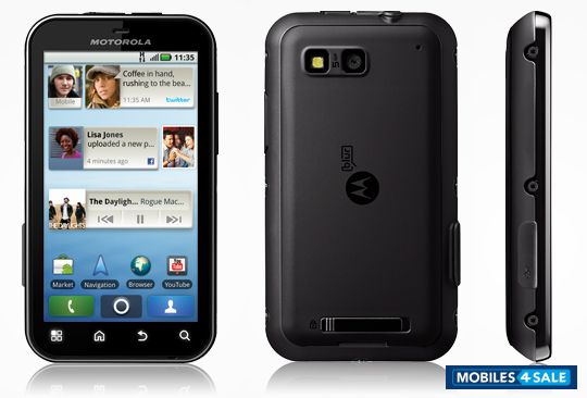 Black Motorola Defy